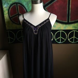 Express Black Dress w/ Beading Detail